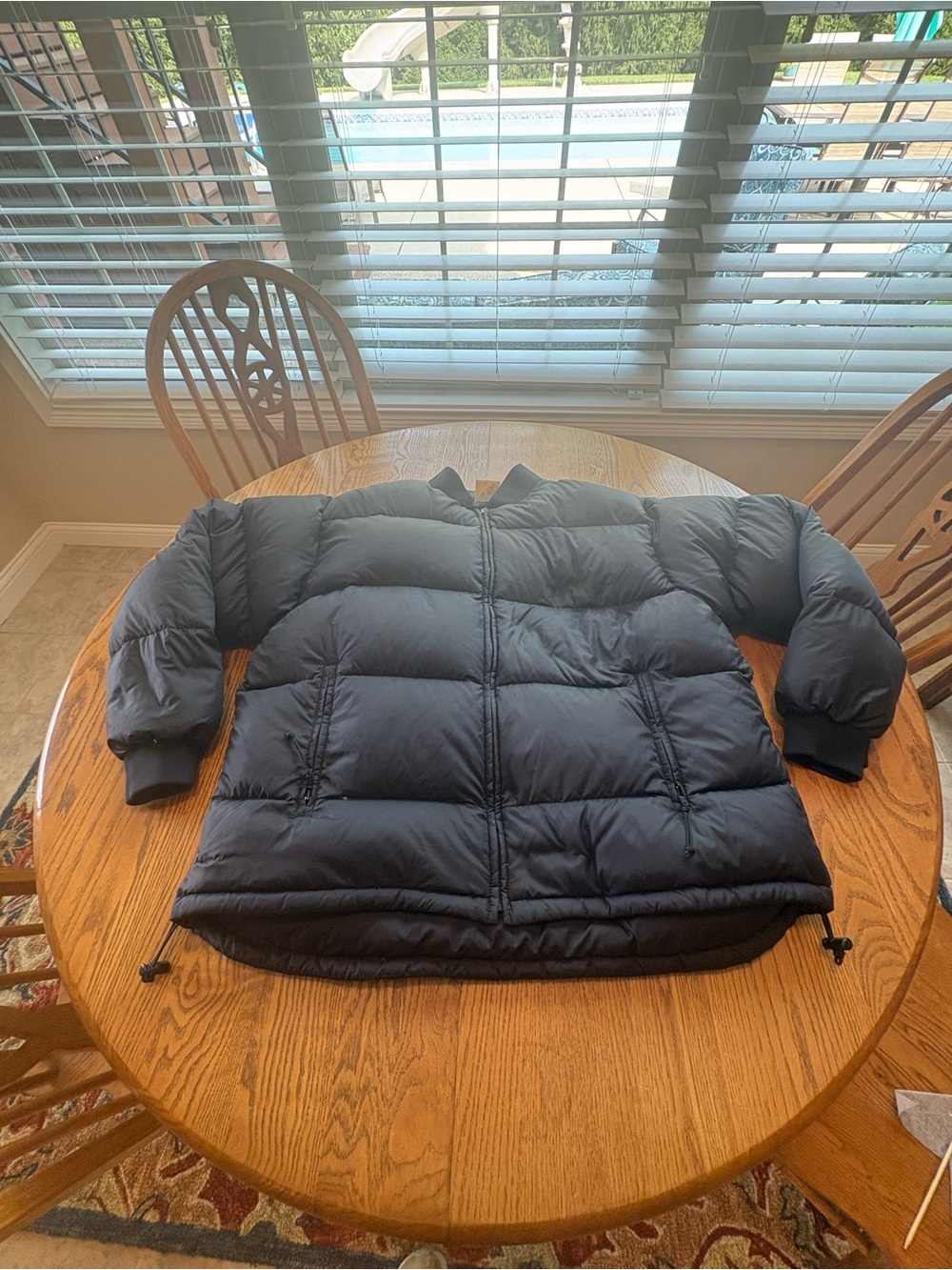 Vintage REI puffer puffy jacket goose down coat Men’s XL Dark Navy VGUC Retro